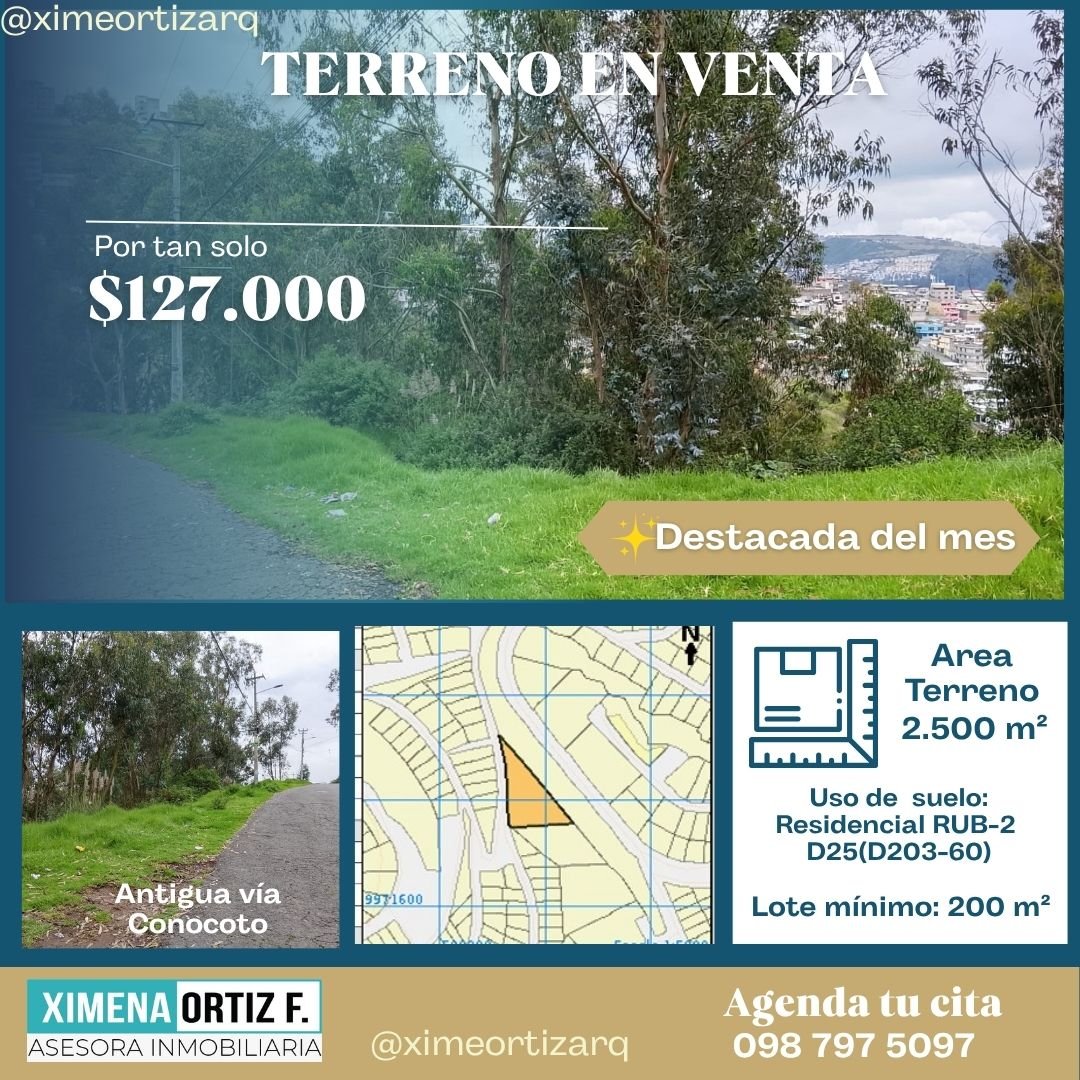 Terreno en Venta vía antigua Conocoto